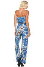 Marcelle Margaux Printed Elastic Waistline Tie Jumpsuit