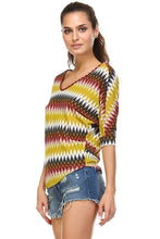 Women's Stripe V-Neck Top