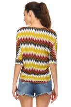 Women's Stripe V-Neck Top