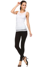 Women's White Lace Overlay tank