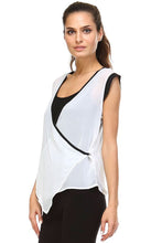 Women's Sleeveless Woven Surplice Top