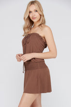 Women's Smock Strapless Dress with Elastic Waistband