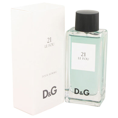 Le Fou 21 by Dolce & Gabbana Eau De Toilette Spray 3.3 oz for Men