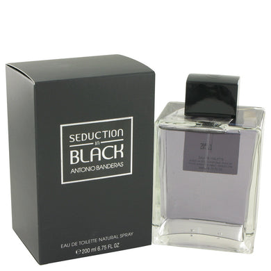 Seduction In Black by Antonio Banderas Eau De Toilette Spray 6.8 oz for Men