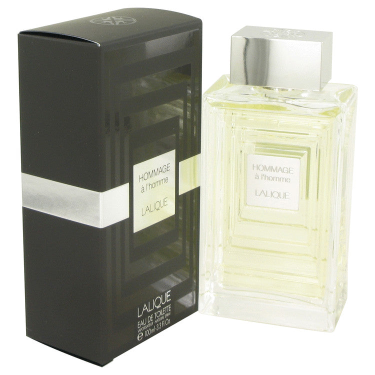 Lalique Hommage a L'Homme by Lalique Eau De Toilette Spray 3.3 oz for Men