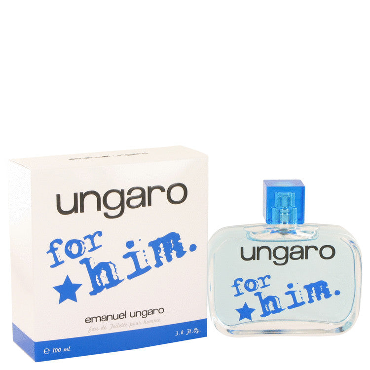 Ungaro For Him by Ungaro Eau De Toilette Spray 3.4 oz for Men