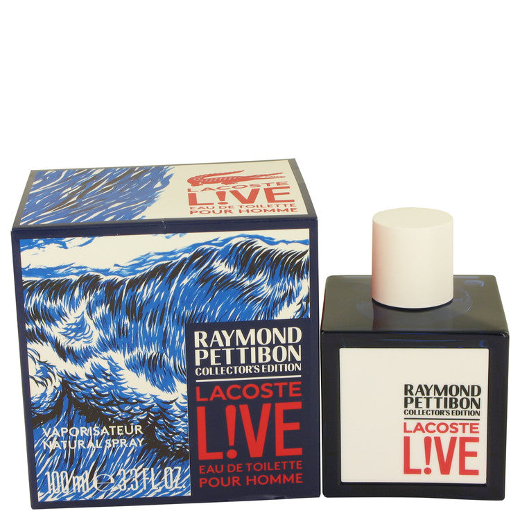 Lacoste Live by Lacoste Eau DE Toilette Spray (Limited Edition Raymond Pettibon Bottle) 3.4 oz for Men