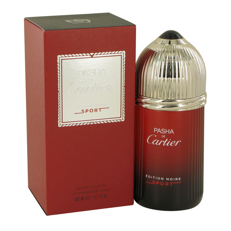 Pasha De Cartier Noire Sport by Cartier Eau De Toilette Spray 3.3 oz for Men