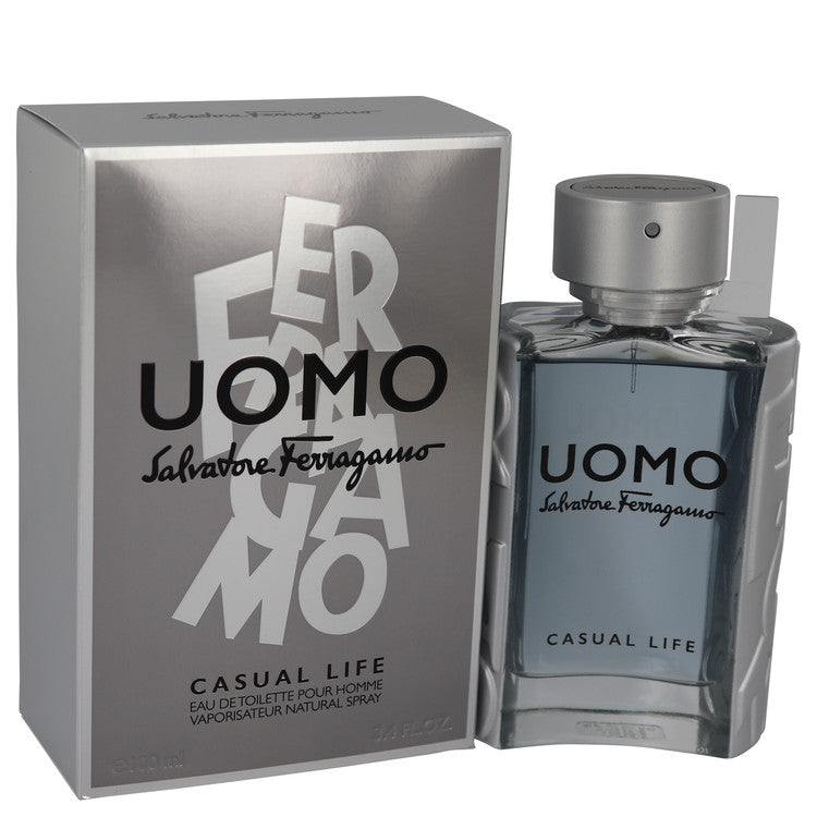 Salvatore Ferragamo Uomo Casual Life by Salvatore Ferragamo Eau De Toilette Spray 3.4 oz for Men