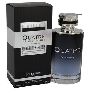 Quatre Absolu De Nuit by Boucheron Eau De Parfum Spray 3.3 oz for Men