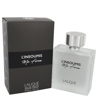 L'Insoumis Ma Force by Lalique Eau De Toilette Spray 3.3 oz for Men