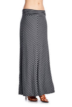 Christine V Chevron Stripe Maxi Skirt