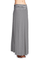 Christine V Chevron Stripe Maxi Skirt
