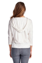 Urban Love Pullover Jersey Hoodie with Contrast Lace Pocket