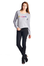 Urban Love Long Sleeve Aloha Screened Top