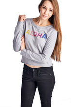 Urban Love Long Sleeve Aloha Screened Top