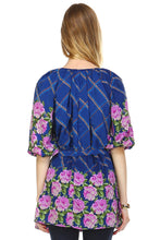 Christine V Belted Button-Front Top