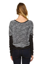 Women's Long Sleeve Colorblock Sweatshirt