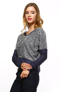 Women's Long Sleeve Colorblock Sweatshirt