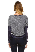 Women's Long Sleeve Colorblock Sweatshirt