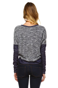 Women's Long Sleeve Colorblock Sweatshirt