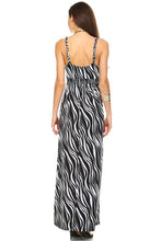 Women's Braided Strap Printed Maxi Dress