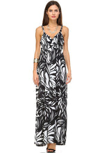 Women's Braided Strap Printed Maxi Dress