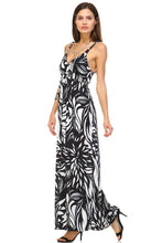 Women's Braided Strap Printed Maxi Dress