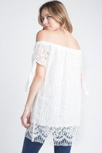 Women's Off shoulder Lace Top