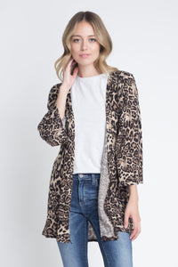 Women's European Style Leopard Printed Cardigan