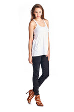 Urban Love Jersey Smocked Racerback Tank