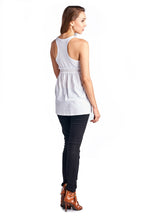 Urban Love Jersey Smocked Racerback Tank