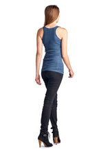 Urban Love Henley Tank with Lurex Thread