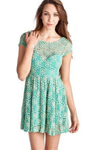 Urban Love Sleeveless Floral Lace Dress