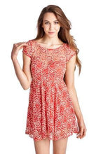 Urban Love Sleeveless Floral Lace Dress
