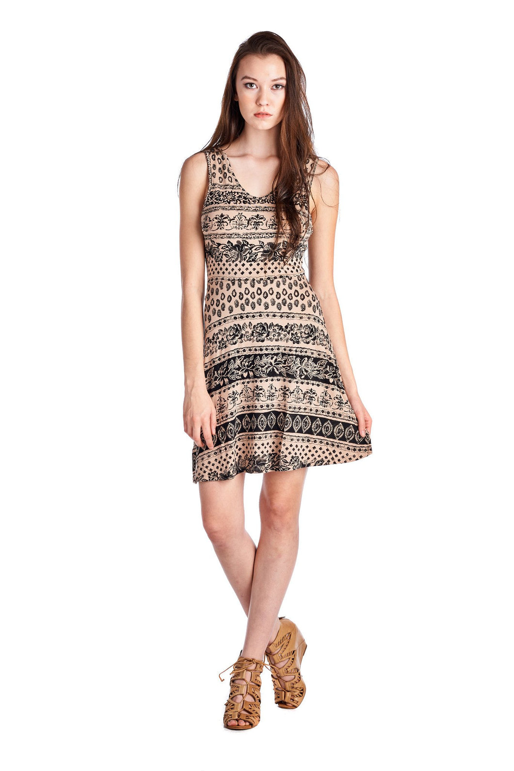 Urban Love Printed Jersey Dress
