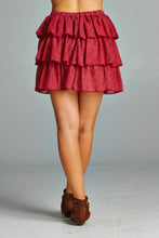 Urban Love Printed Stars Tiered Skirt