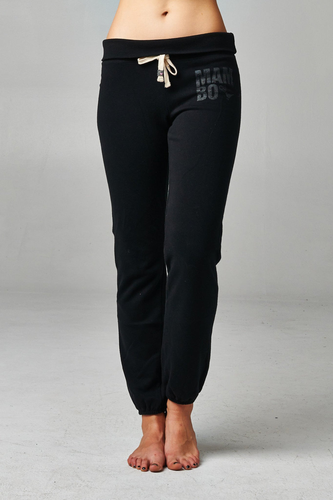 Mambo Fold-over Waistband French Terry Screened Sweatpants - WholesaleClothingDeals - 1