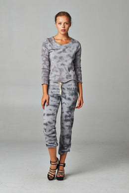 Mambo Tie Dye French Terry Long Sleeve Screened Sweatshirt