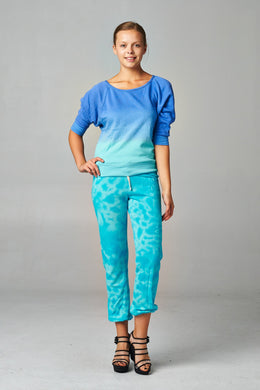 Mambo French Terry Long Sleeve Dip Dye Screened Sweatshirt