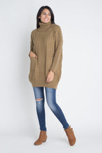 Women's Loose Fit Turtleneck Sweater