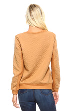 Women's Patterned Sweatshirt with Side Zippers