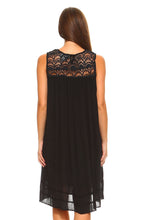 Women's Crochet Sleeveless Tunic Dress