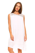 Women's Crochet Sleeveless Tunic Dress