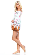 Women's Floral Off Shoulder Tie Top