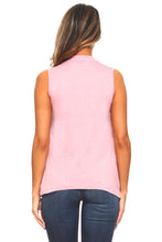 Women's Layered Lace Floral Top with Attached Vest