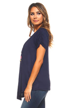 Women's Floral Print Top with Attached Cardigan