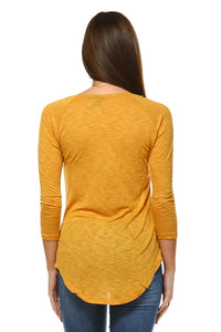 Women's Long Sleeve Round Neck Top