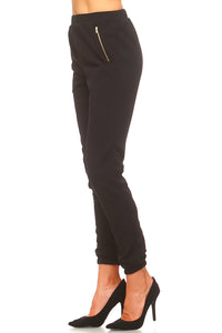 Women's High Waisted Zipper Pants