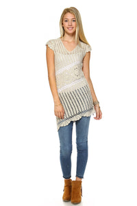 Women's BOHO Crochet Cover Up Tunic